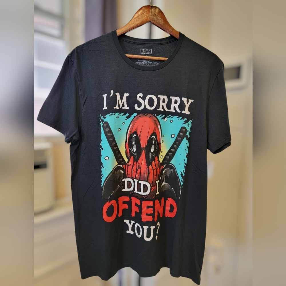 Marvel Black Graphic T-Shirt  I  Size L